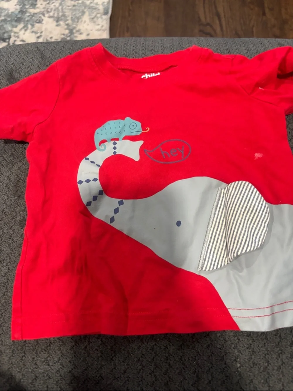 🟢10/$10 - Kids Red Elephant Graphic Tee